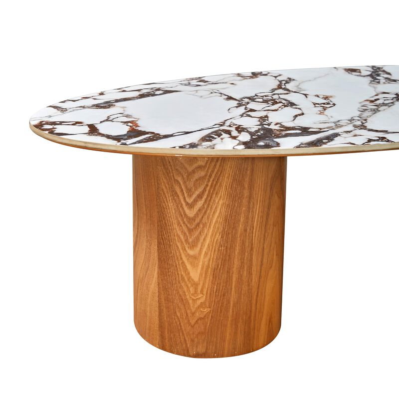 Tamara Ceramic Oval Coffee Table