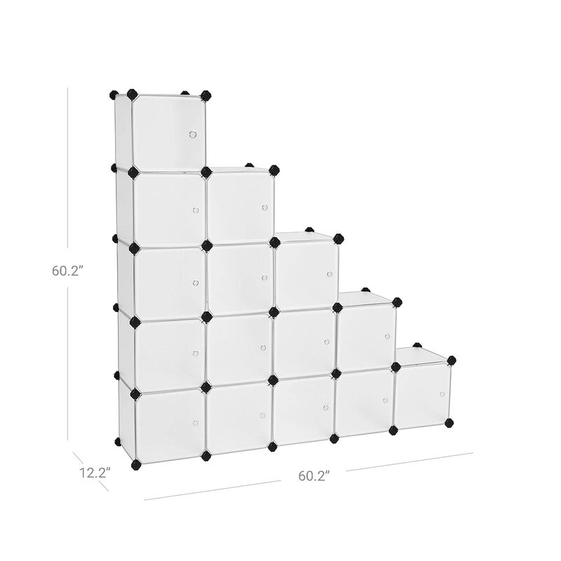 16-Cube Storage Organizer for Versatile Home Organization