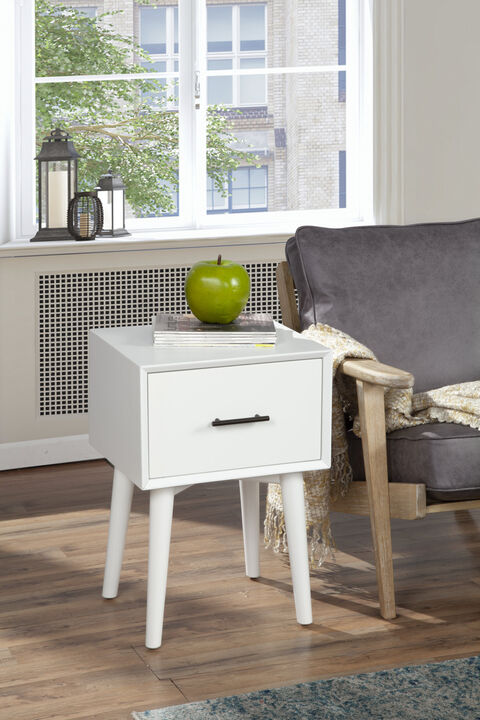 Flynn End Table, White