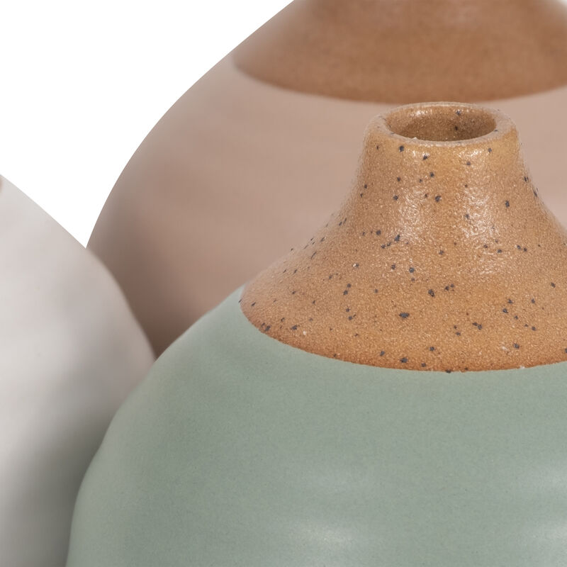 Ceramic Bud Vases Set of 3