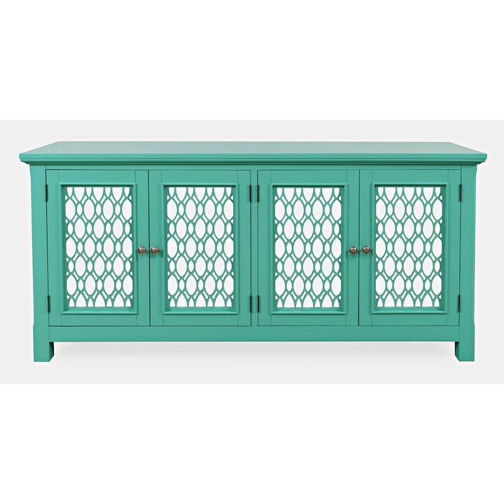 Jofran Isabella 69 Luxury Mirrored Sideboard Storage Cabinet