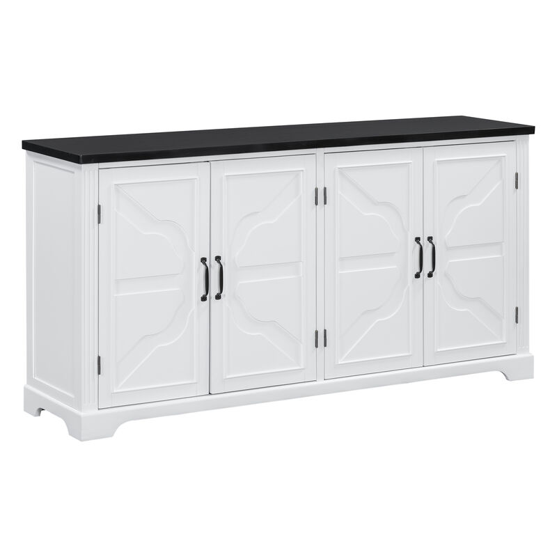 Merax American Country Style Wooden Sideboard Cabinet