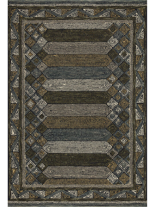 Berkeley BRK01 Teal/Multi 8'6" x 12' Rug