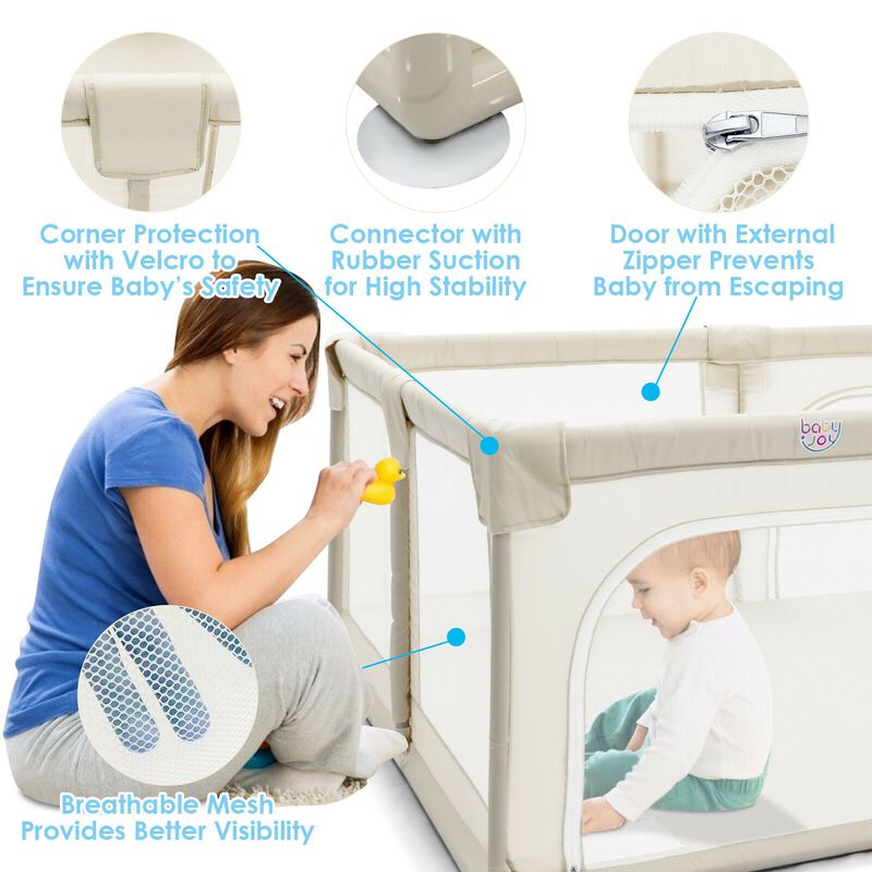 Baby Playpen Extra Large Kids Activity Center Safety Play