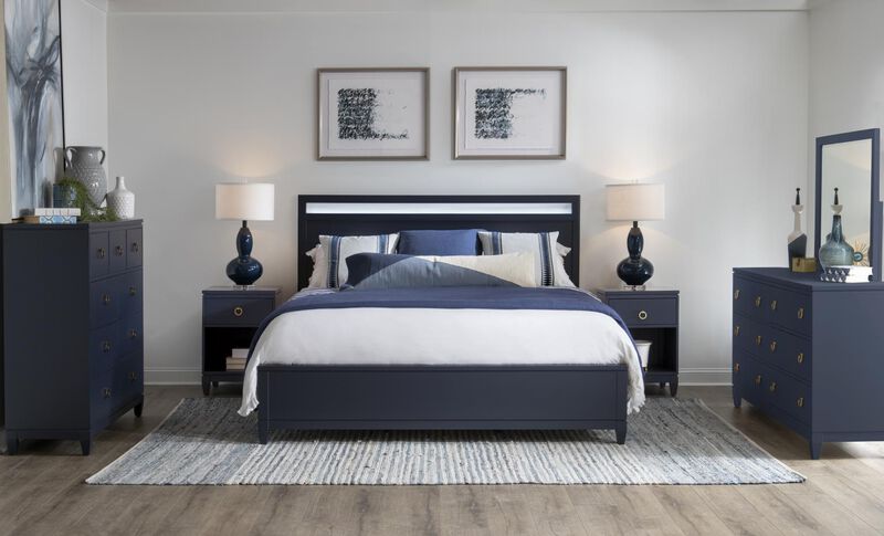 Summerland Upholstered Cal King Bed