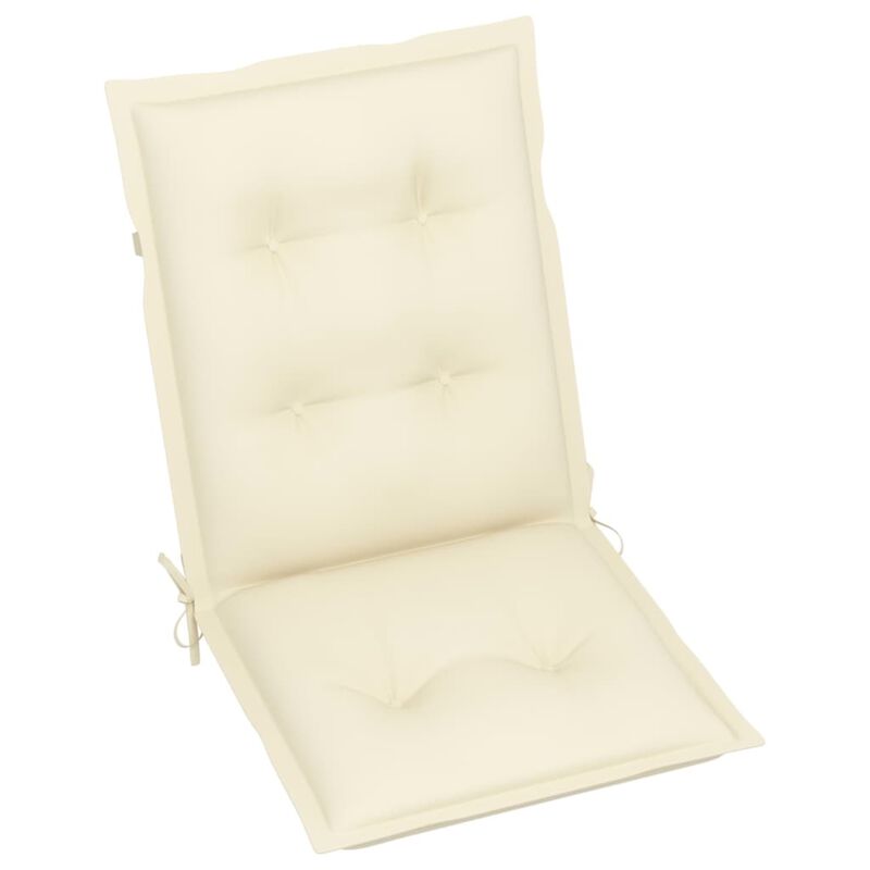 vidaXL Garden Chair Cushions 4 pcs Cream 39.4"x19.7"x2.8"