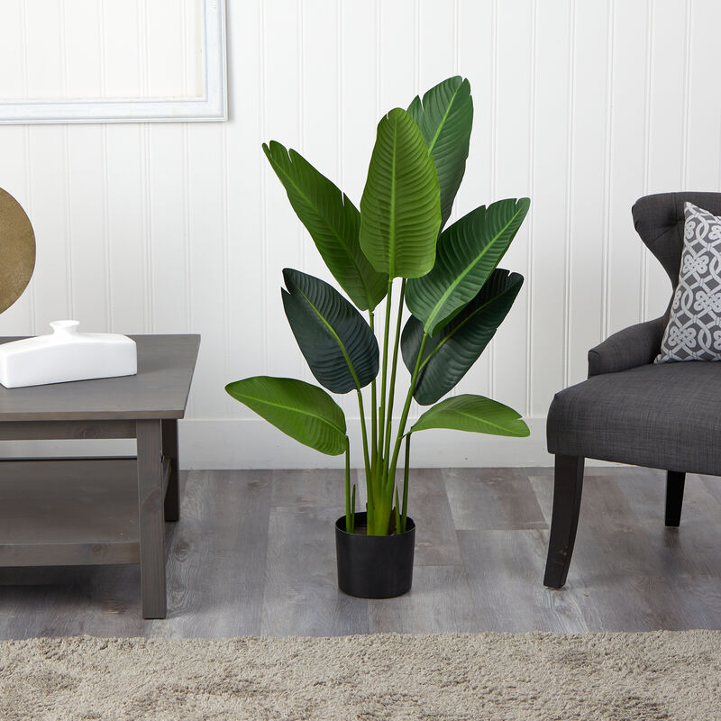 Nearly Natural 4-ft Travelers Palm Artificial Tree