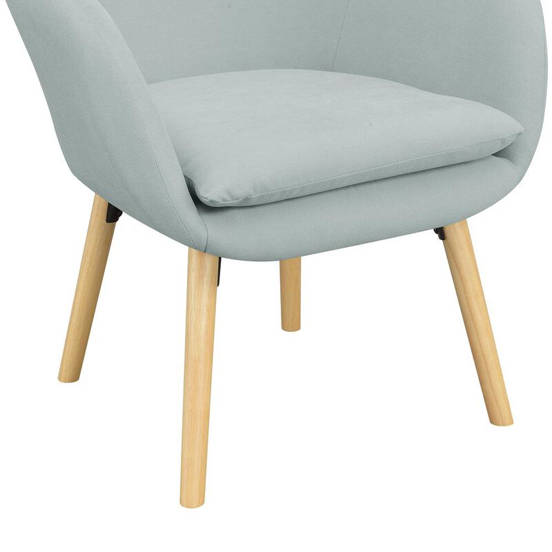 Convenience Concepts Take a Seat Charlotte Accent Chair, Sea Foam Blue Fabric