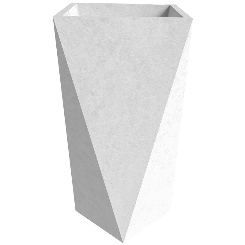 LeisureMod Aloe Series Fiberstone and MgO Clay 35" Planter
