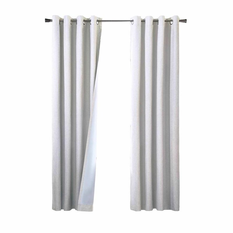 Commonwealth Thermaplus Bedford Total Blackout Grommet Curtain - 52" x 84" - White