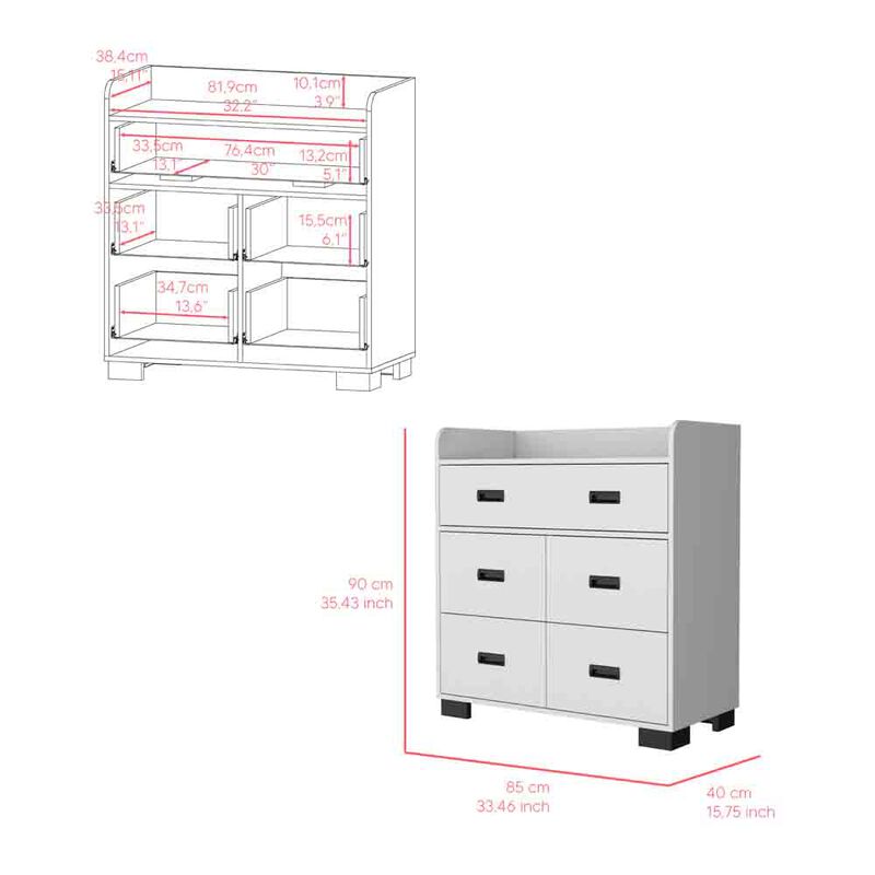 Dresser Wuuman, Bedroom, White