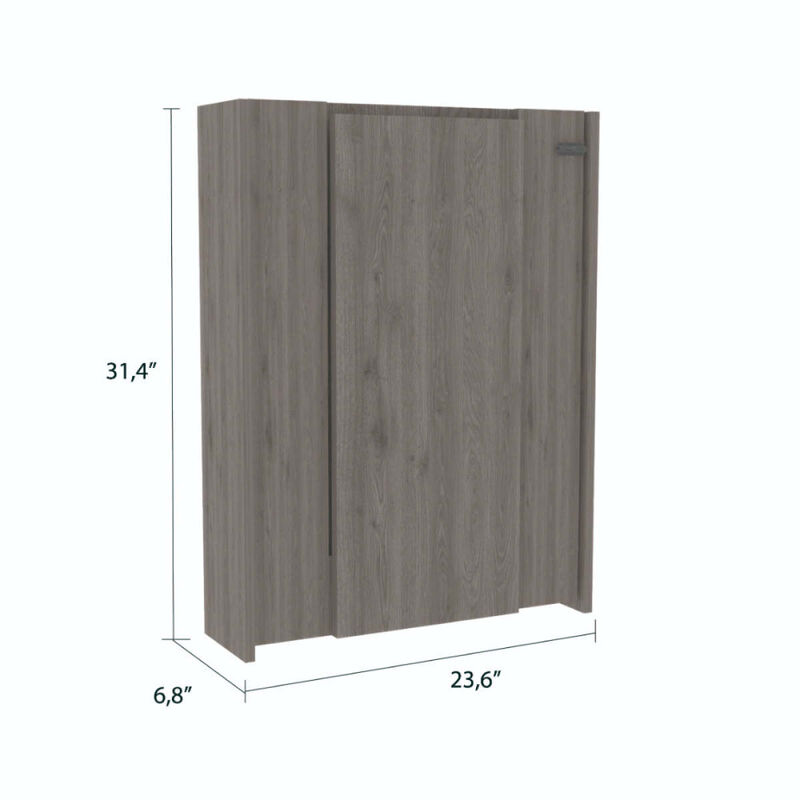 Canyon 4 Door 1Drawer 2 Piece Kitchen Set, Pantry And Functional Table Light Gray