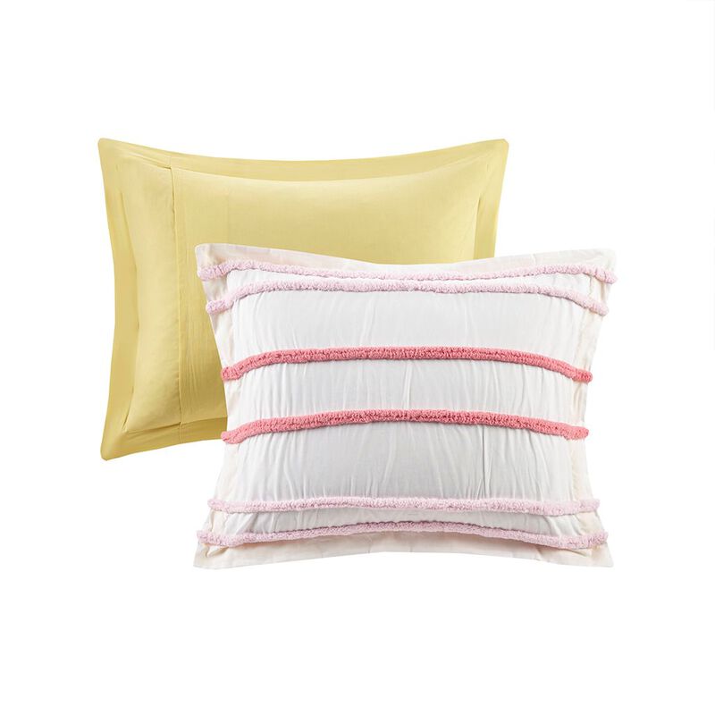 Gracie Mills Tanwen Chenille Trimmed Cotton Kids' Comforter Set