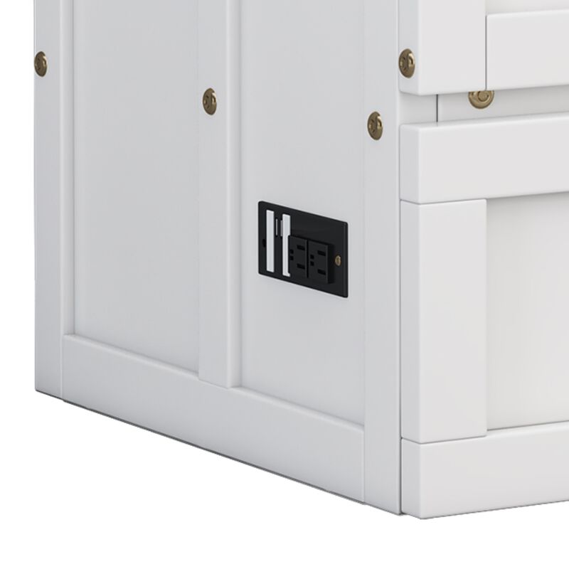 Merax Murphy Bed Cabinet with Charging Station
