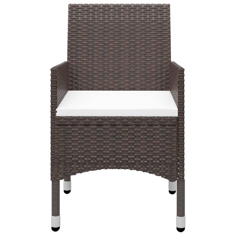 vidaXL 5 Piece Garden Dining Set Brown