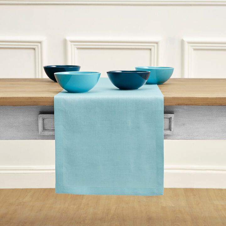 Solino Home 100% Pure Linen Table Runner | Fete for Valentine;s