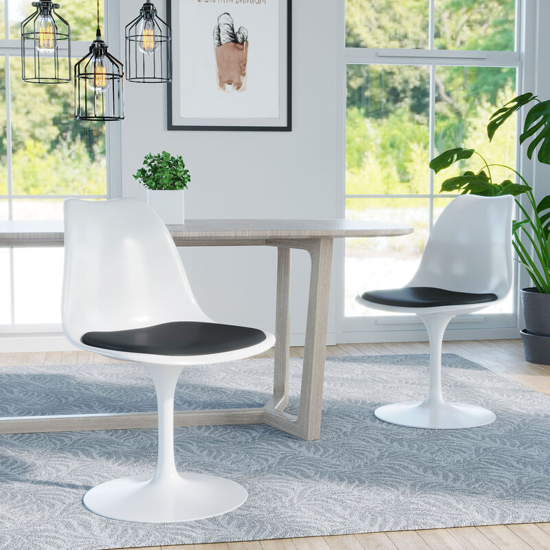 Jaxpety Tulip Swivel Chair White