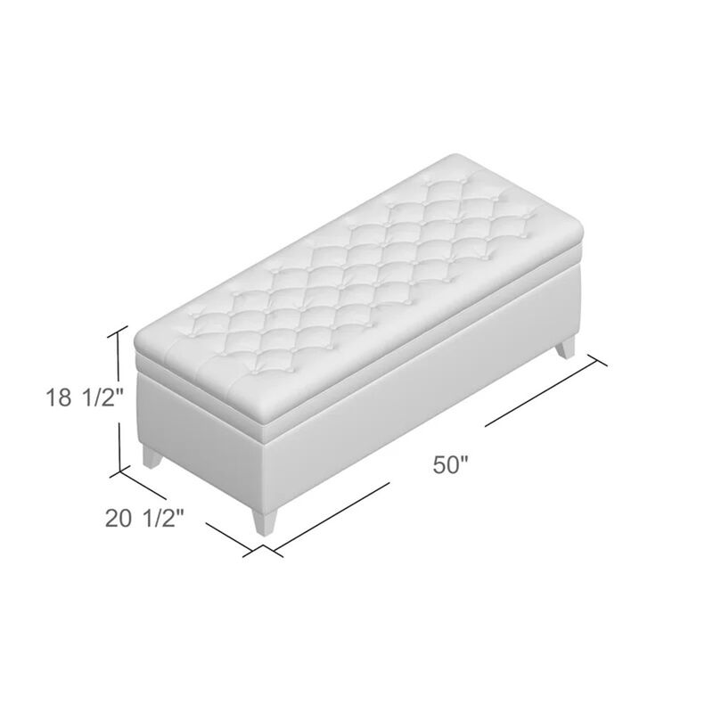 Meraxt Storage Ottoman Bench for Living Room, Bedroom