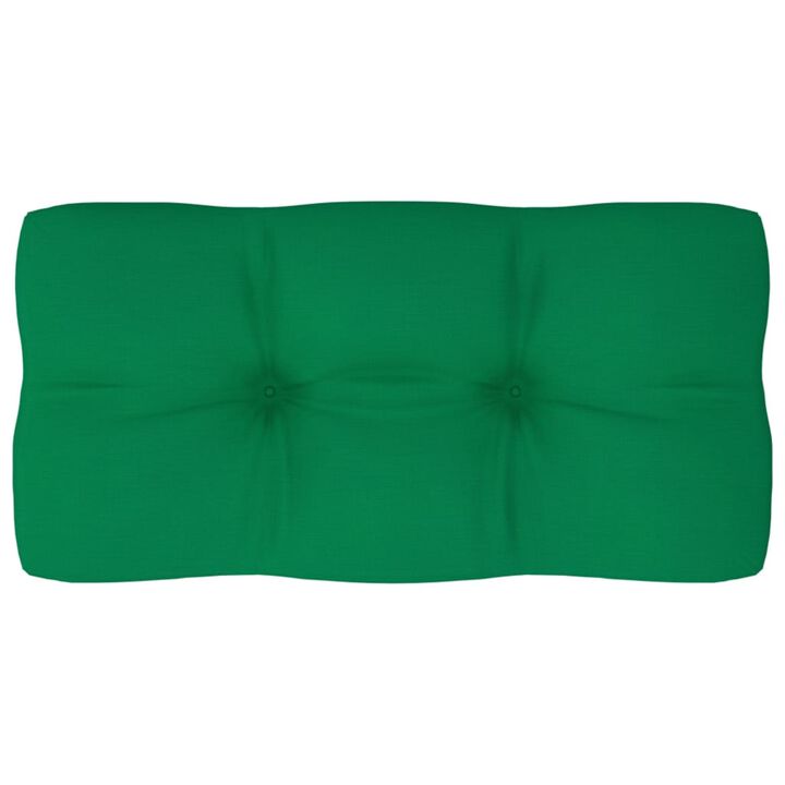 vidaXL Pallet Sofa Cushion Green 31.5"x15.7"x4.7"