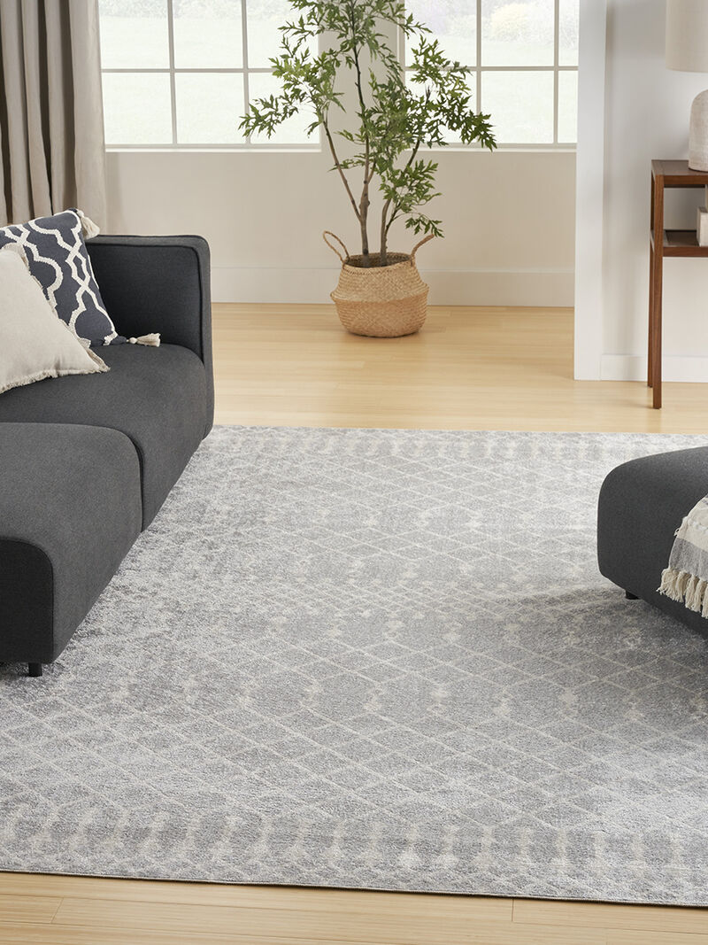 Astra Machine Washable ASW10 Gray 7'10" x 10' Rug