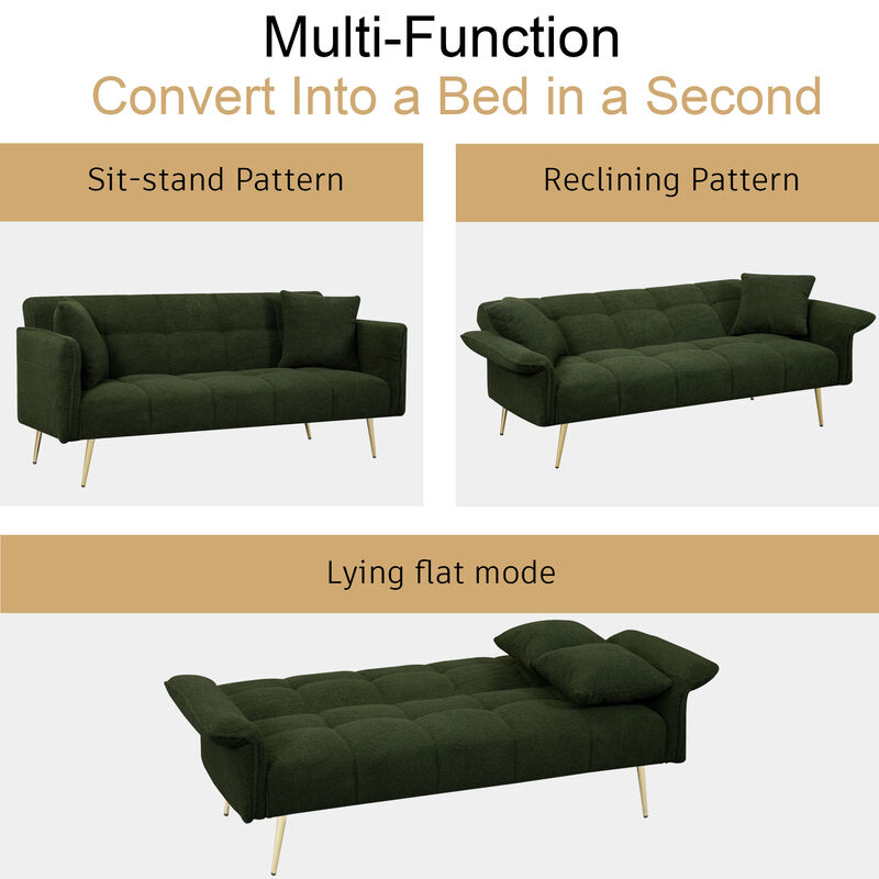 Merax Convertible Sleeper Sofa Bed Futon Loveseat
