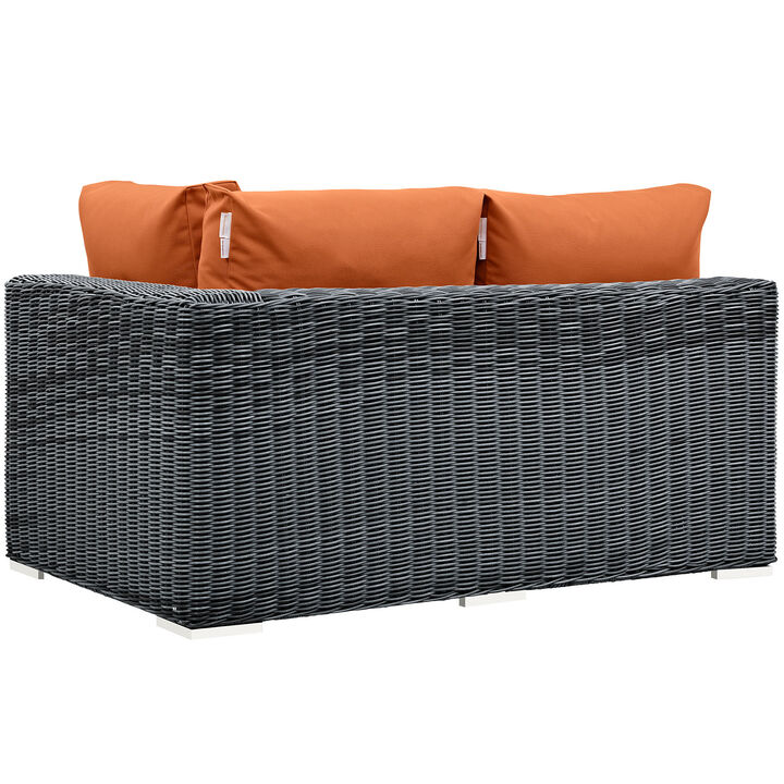 Modway - Summon Outdoor Patio Sunbrella® Right Arm Loveseat