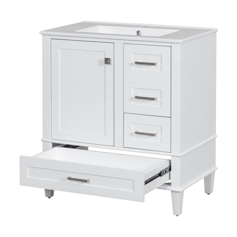 Merax Modern Bathroom Cabinet Vanity with Sink
