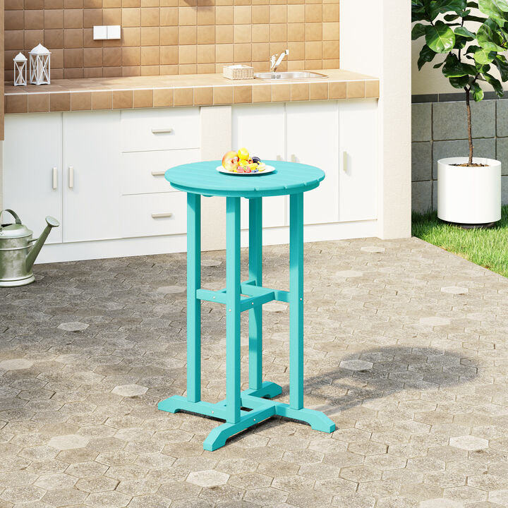 WestinTrends 37" Counter Height Round Outdoor Patio Bistro Bar Table