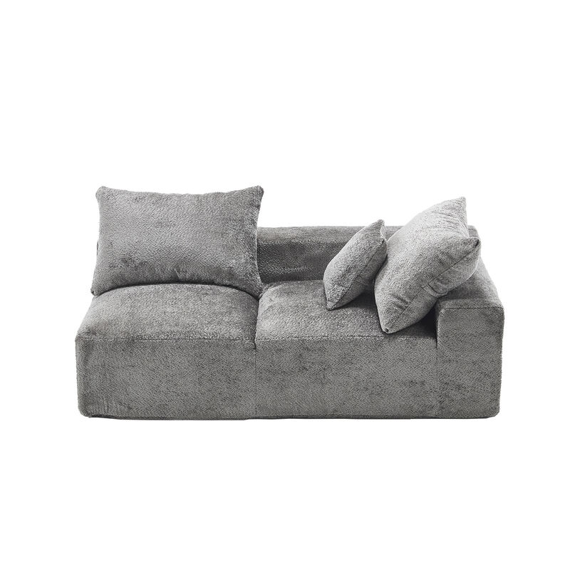 Merax Modern Deep Seat Chenille Fabric Sofa Couch