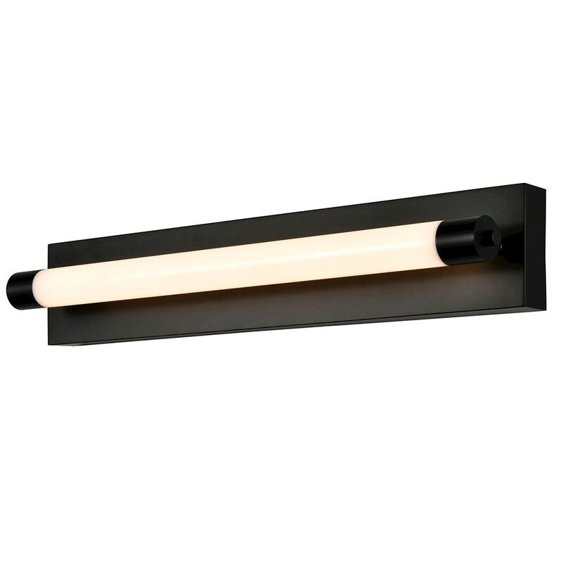 VONN Lighting Integrated LED ADA Compliant Bathroom Wall Lighting Fixture in Black