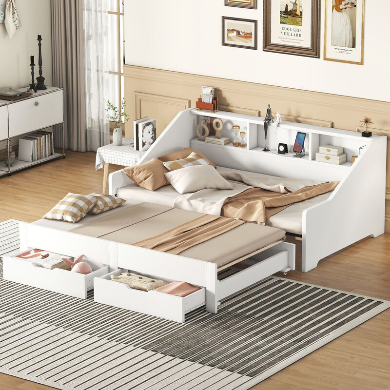 Merax Daybed Bed Frame with Storage