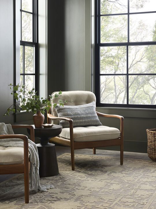 Gloria GLO01 Bark/Khaki 18" x 18" Sample Rug