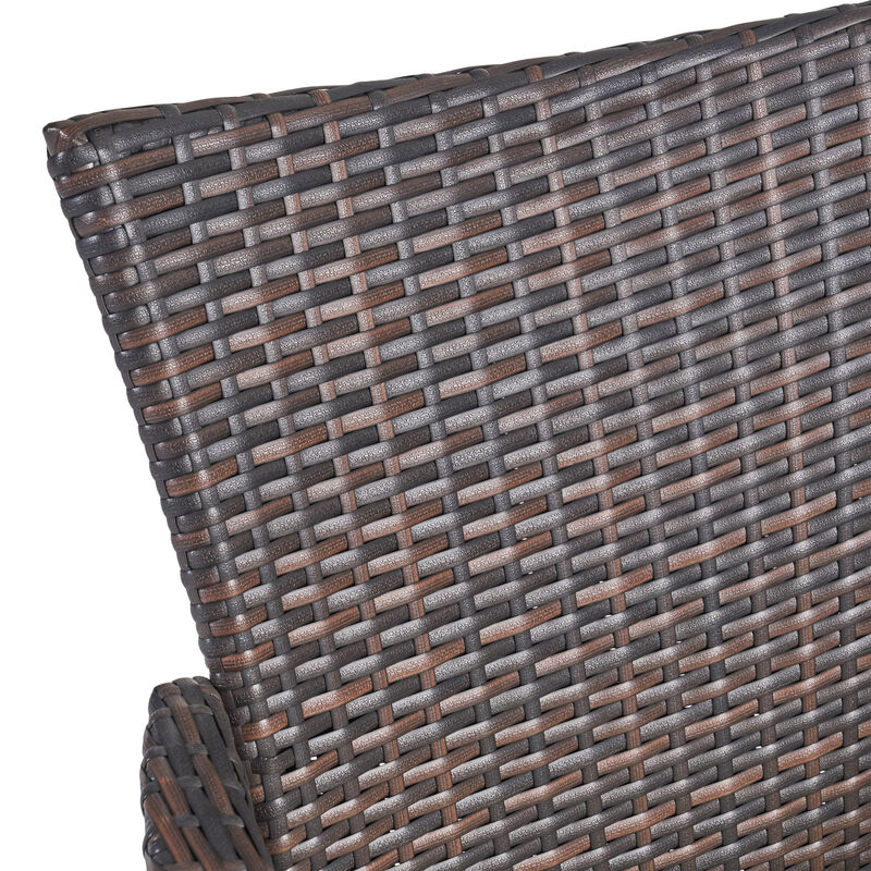 Merax 2 PCS Outdoor Wicker Dining Chairs