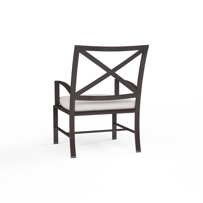 La Jolla Dining Chair in Canvas Flax w/ Self Welt