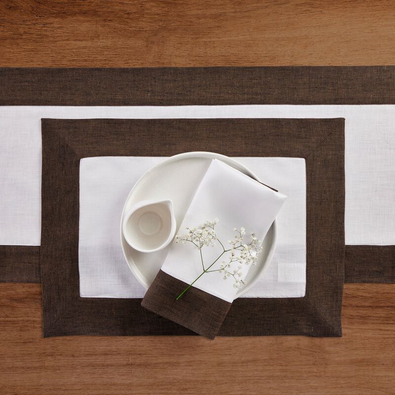 Solino Home 100% Pure Linen 14 x 19 Inch Placemats Set of 4 | Contempo
