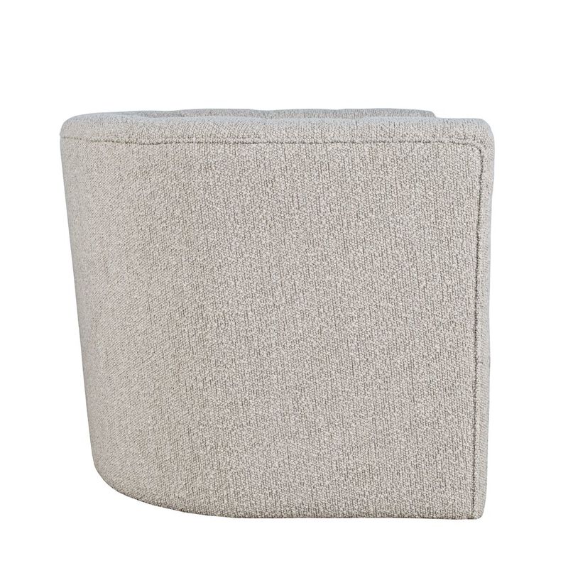 Jofran Everly Boucle Modern Transitional Swivel Accent Chair
