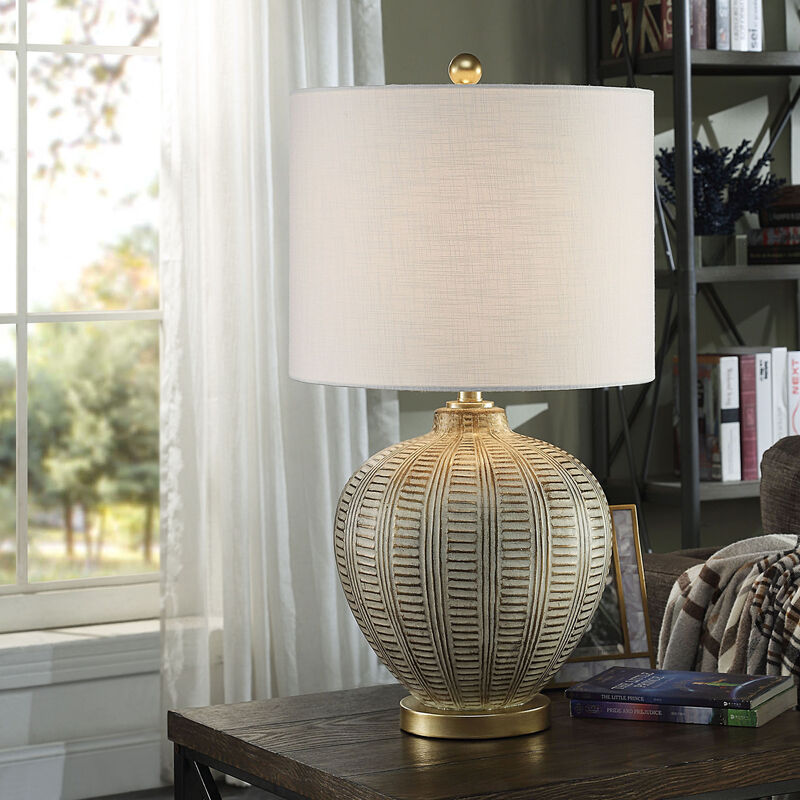 Baffo Gold Table Lamp  (Set of 2)