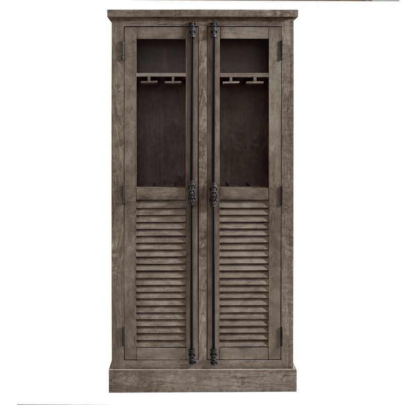 Sienna Park Beverage Cabinet, Weathered Oak