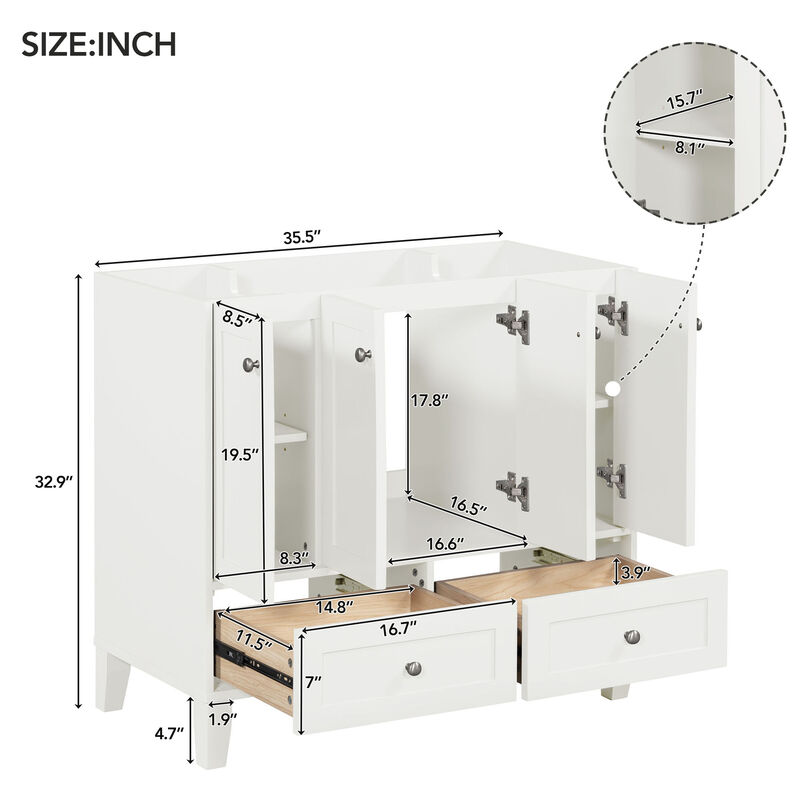 Spacious Storage Cabinet with Adjustable Shelves & Premium Hardware