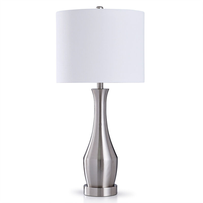 Brushed Steel Touch Lamp (Set of 2)