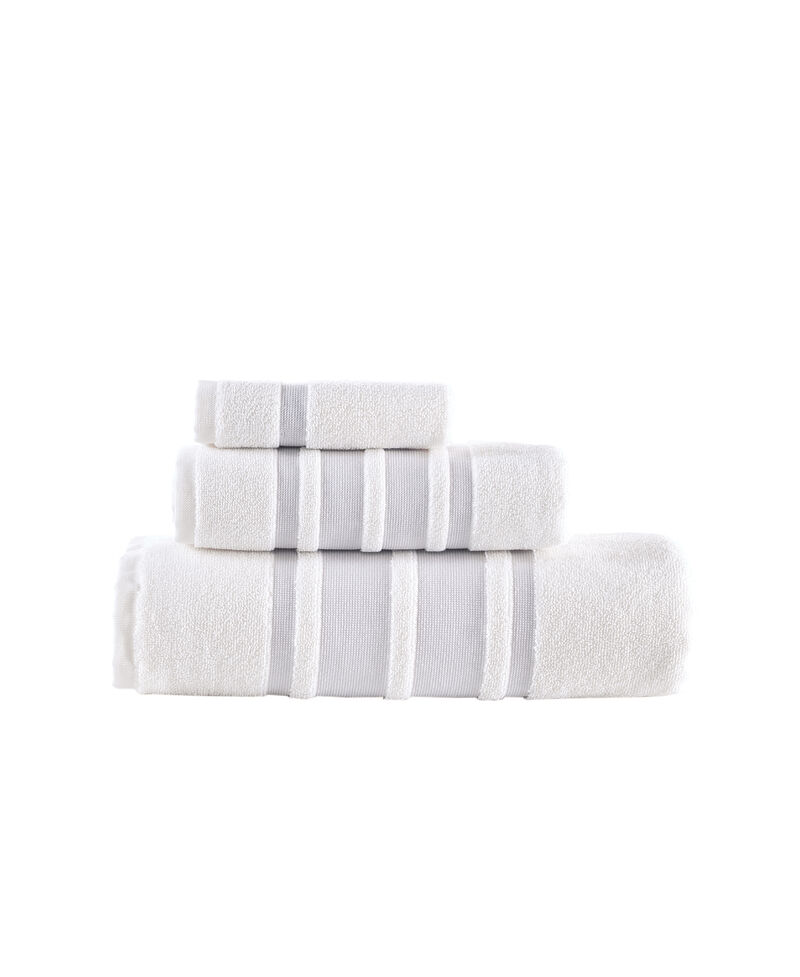 Brooks Brothers Contrast Border 3 pcs Towel Set