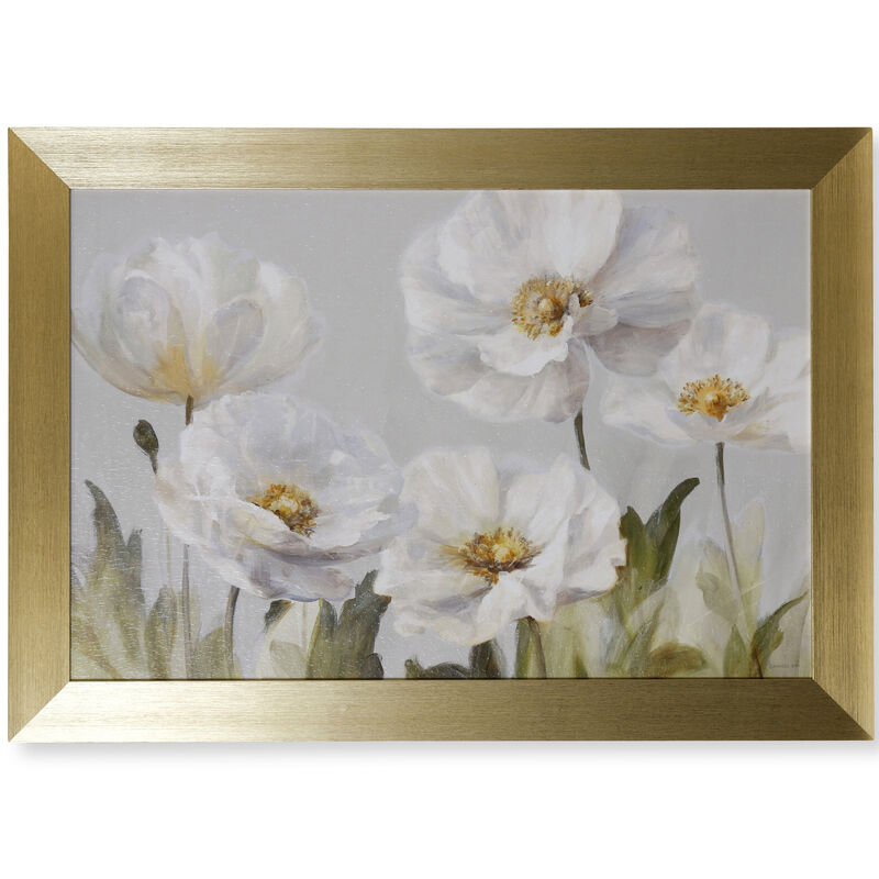 White Anemones Framed Print