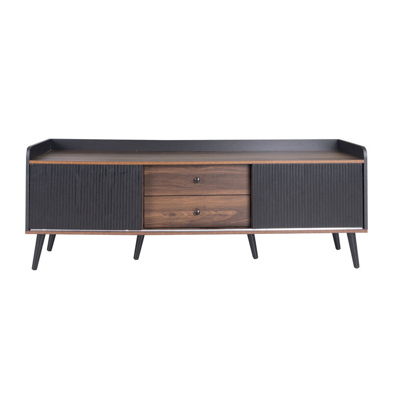 Merax Mid Century TV Stand with 2 Drawers