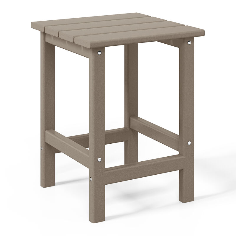 WestinTrends Westintrends 14" square outdoor Side table for Adirondack chair