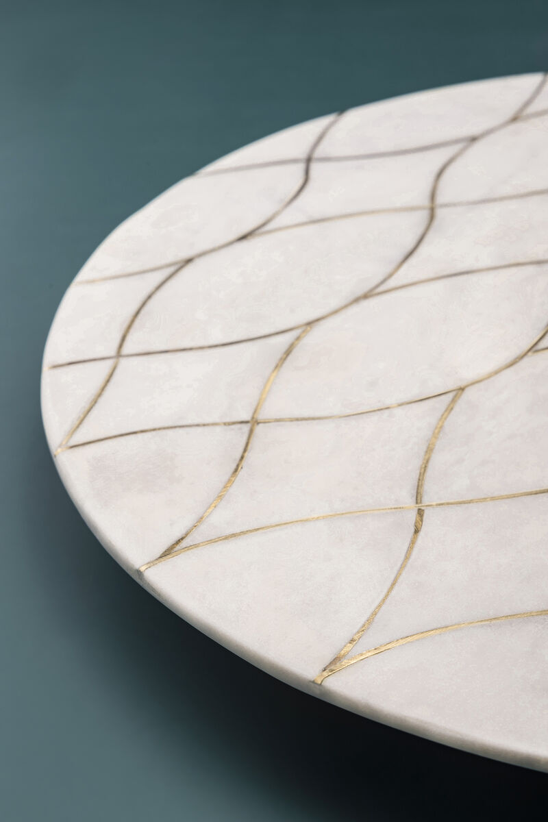 Miranda Marble Lazy Susan 16"