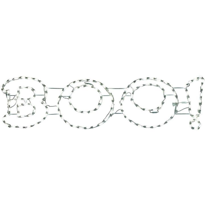 Haunted Hill Farm HHF LED BOO! Sign, 63x16