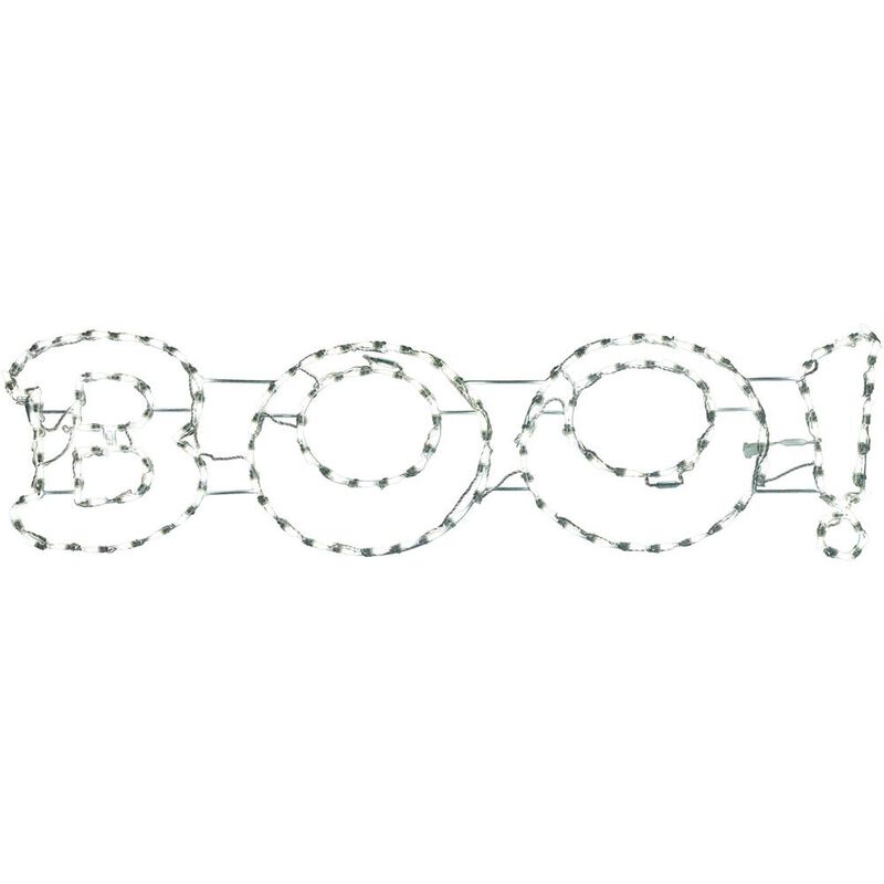 Haunted Hill Farm HHF LED BOO! Sign, 63x16
