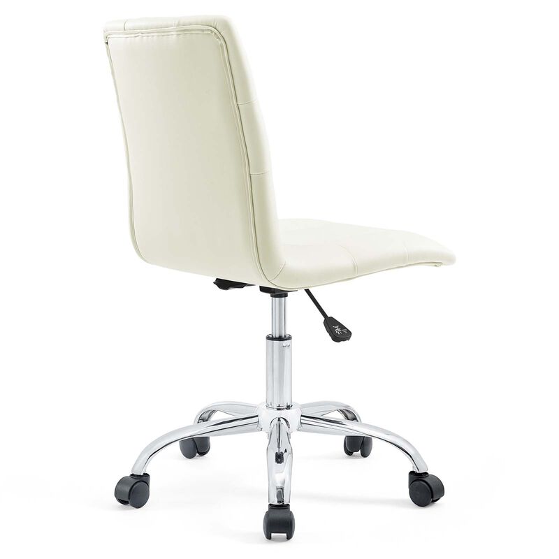 Modway Furniture - Prim Armless Mid Back Office Chair White