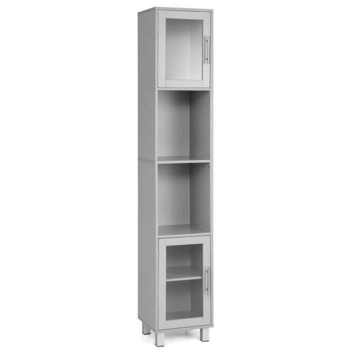 Hivvago 71 Inch Tall Tower Bathroom Storage Cabinet and Organizer Display Shelves for Bedroom