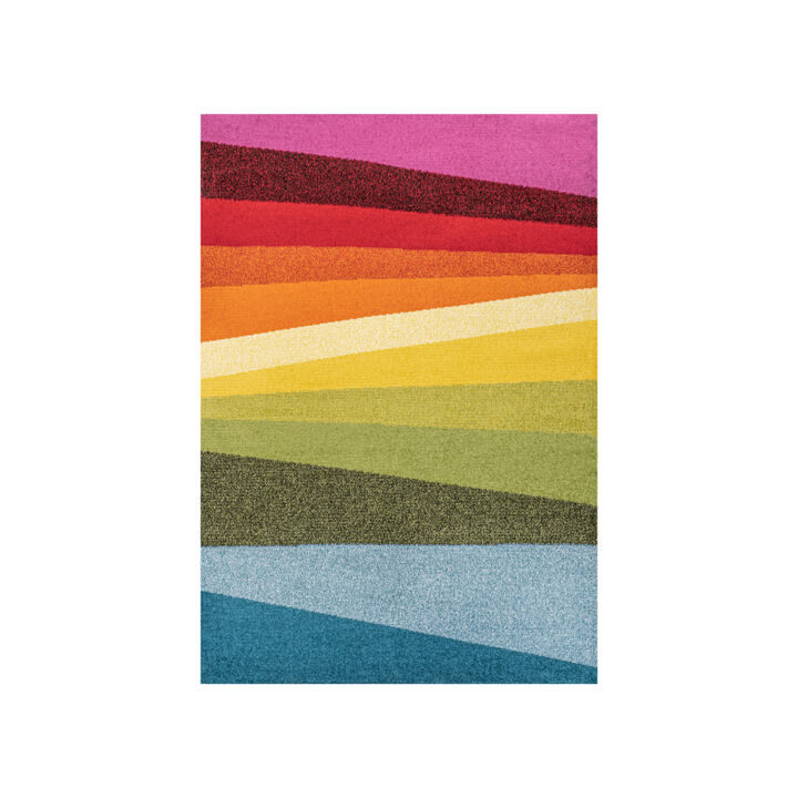 Prism Geometric Striped Area Rug